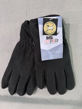 Skydeer - Black Deerskin Suede Gloves